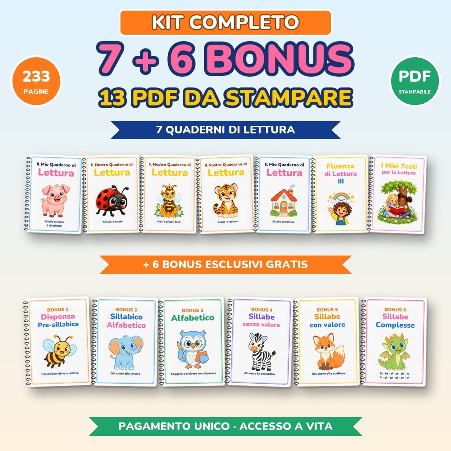 Kit Completo di Lettura per bambini